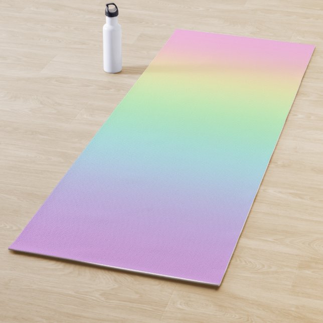 Pastel Rainbow Gradient Yoga Mat Yogamatte (Beispiel)