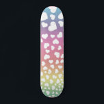 Pastel Rainbow hört für sie Skateboard<br><div class="desc">Dieses Design kann personalisiert werden, indem Sie die Option Anpassen auswählen, um Text hinzuzufügen oder andere Änderungen vorzunehmen. Wenn dieses Produkt die Möglichkeit hat, das Design auf einen anderen Gegenstand zu übertragen, stellen Sie bitte sicher, dass das Design bei Bedarf angepasst wird. Kontaktieren Sie mich unter colorflowcreations@gmail.com , wenn Sie...</div>