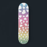 Pastel Rainbow hört für sie Skateboard<br><div class="desc">Dieses Design kann personalisiert werden, indem Sie die Option Anpassen auswählen, um Text hinzuzufügen oder andere Änderungen vorzunehmen. Wenn dieses Produkt die Möglichkeit hat, das Design auf einen anderen Gegenstand zu übertragen, stellen Sie bitte sicher, dass das Design bei Bedarf angepasst wird. Kontaktieren Sie mich unter colorflowcreations@gmail.com , wenn Sie...</div>