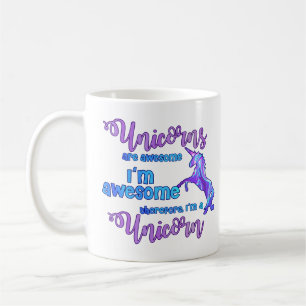 Pastel Rainbow I bin ein Einhorn Tasse