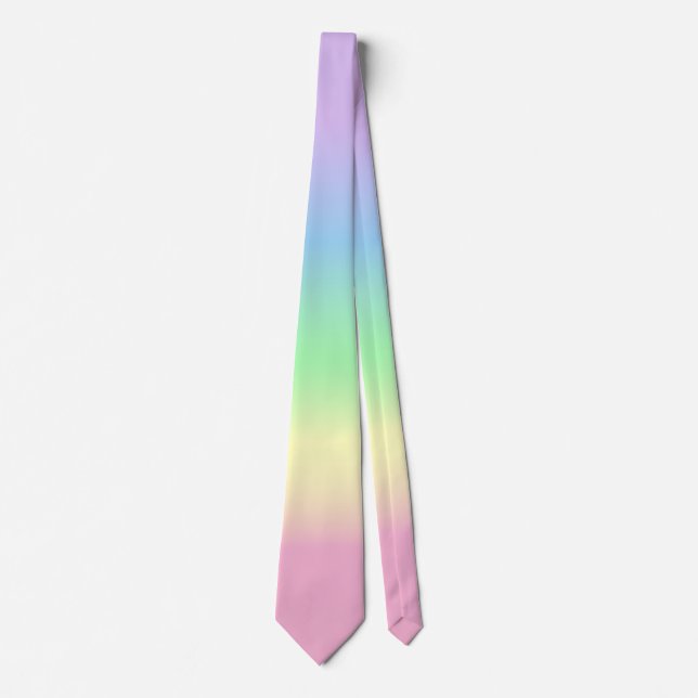 Pastel Rainbow Krawatte (Vorderseite)