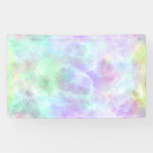 Pastel Rainbow Krawatte-Dye Aquarellmalerei Banner