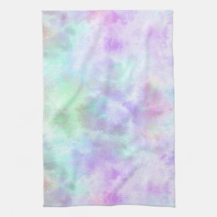 Pastel Rainbow Krawatte-Dye Aquarellmalerei Geschirrtuch