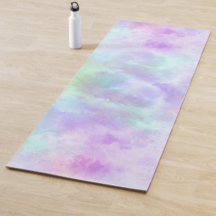 Pastel Rainbow Krawatte-Dye Aquarellmalerei Yogamatte