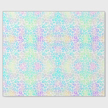 Pastel Rainbow Leopard Muster