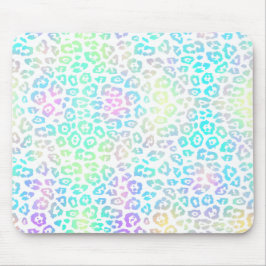 Pastel Rainbow Leopard Muster Mousepad