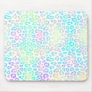 Pastel Rainbow Leopard Muster Mousepad