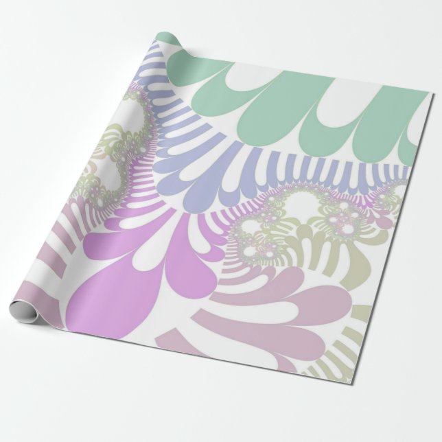 Pastel Rainbow Mod Geschenkpapier (Ungerollt)