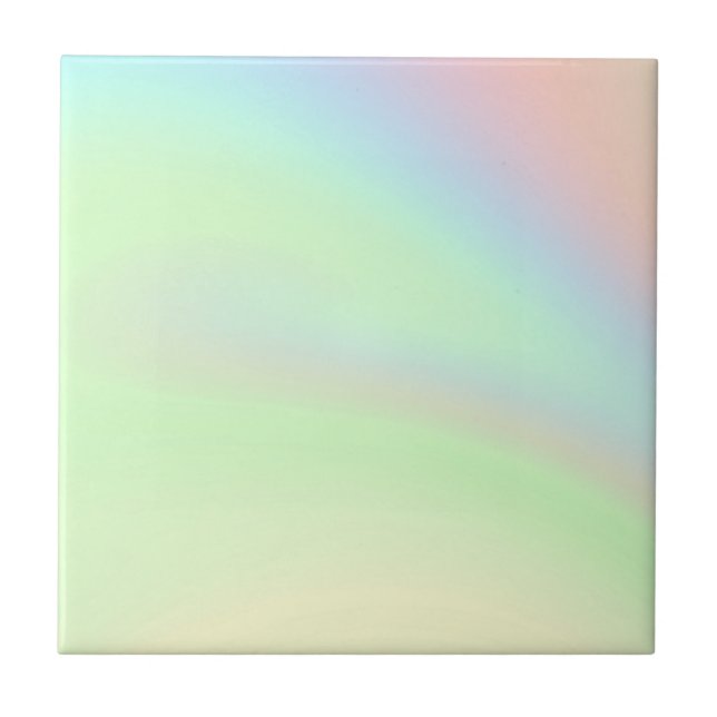 Pastel Rainbow of Color Fliese (Vorderseite)