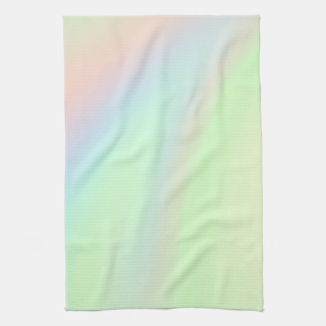 Pastel Rainbow of Color Geschirrtuch (Vertikal)