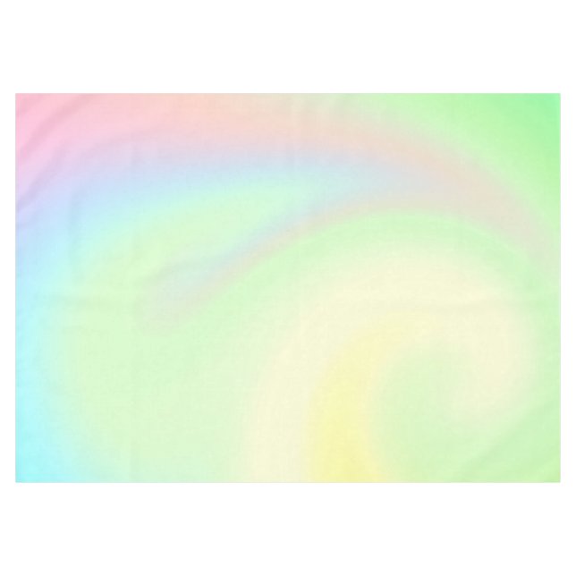 Pastel Rainbow of Color Tischdecke (Vorderseite (Horizontal))