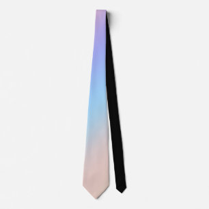 Pastel Rainbow Ombre Gradient Blur Abstract Design Krawatte