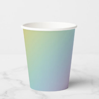 Pastel Rainbow Ombre Gradient Blur Abstract Design Pappbecher