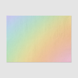 Pastel Rainbow Ombre Gradient Blur Abstract Design Seidenpapier