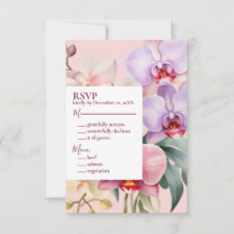 Pastel Rainbow Orchids UAWG Response Card