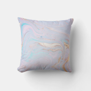 PASTEL RAINBOW PINK MARBLE CUSHION KISSEN