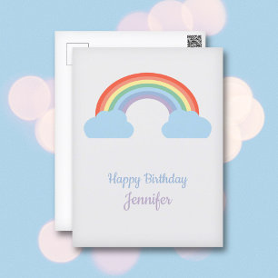 Pastel Rainbow Postkarte