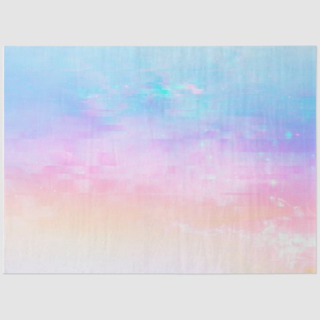 Pastel Rainbow Skies Seidenpapier (Vorderseite)