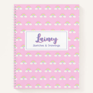 Pastel Rainbow Spiral Notebook Notizbuch