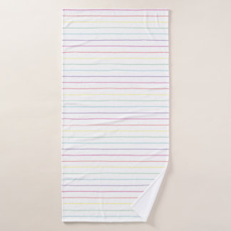 Pastel Rainbow Strick Badetuch Badehandtuch