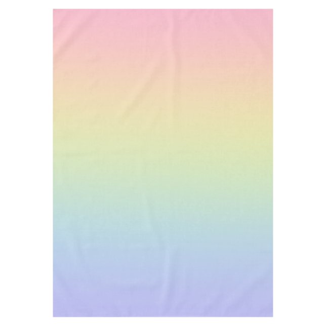 Pastel Rainbow Tischdecke (Vorderseite)