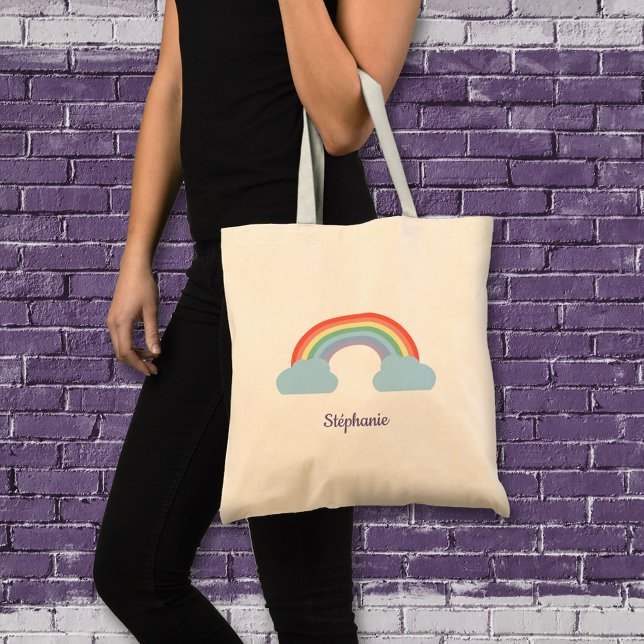Pastel Rainbow Tragetasche (Pastel Rainbow Tote Bag)