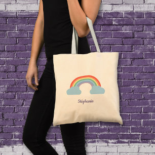 Pastel Rainbow Tragetasche