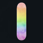 Pastel Rainbow trendy schatten watercolor Gradient Skateboard<br><div class="desc">Pastel Rainbow trendy schatten watercolor Gradient</div>