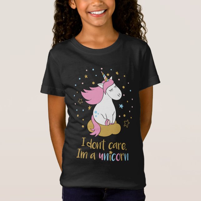 Pastel Rainbow Unicorn T-Shirt (Vorderseite)