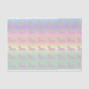 Pastel Rainbow Unicorn Tissue Paper Seidenpapier