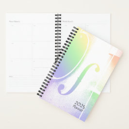 Pastel Rainbow Violin Planer