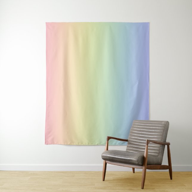 Pastel Rainbow Wandteppich (Beispiel)
