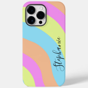 Pastel Rainbow Waves Case-Mate iPhone 14 Pro Max Hülle