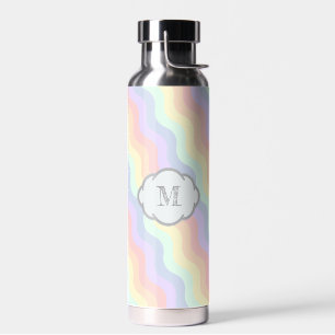 Pastel Rainbow Waves Trinkflasche