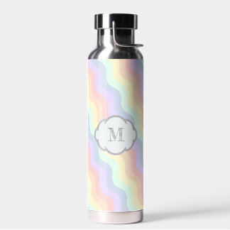 Pastel Rainbow Waves Trinkflasche