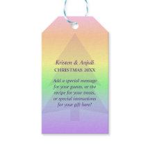 Pastel Rainbow Yuletide Holiday Custom