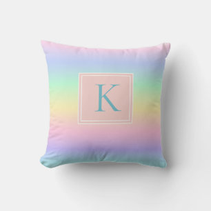 Pastel-Regenbogen Mädchen Anfangs-Wurfkissen Kissen