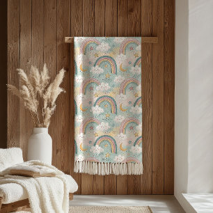 Pastel-Regenbogen-Sherpa-Geschenk für kleine Träum Sherpadecke
