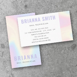 Pastel Regenbogen Trend modern minimalistisch Visitenkarte