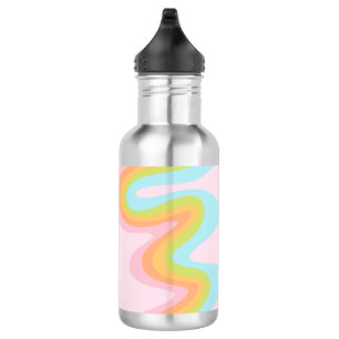 Pastel-Regenbogenkniggle Edelstahlflasche