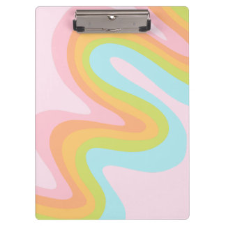 Pastel-Regenbogenkniggle Klemmbrett