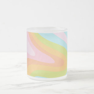 Pastel-Regenbogenkniggle Mattglastasse