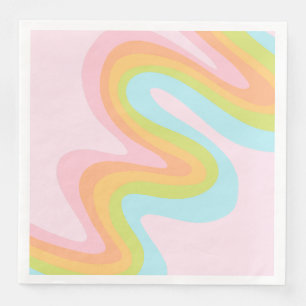 Pastel-Regenbogenkniggle Serviette
