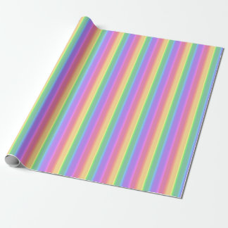 Pastel-Regenbogenstreifen Geschenkpapier