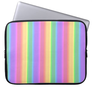 Pastel-Regenbogenstreifen Laptopschutzhülle