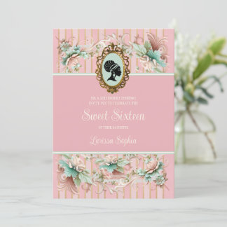 Pastel Regency Era 16 . Geburtstag Einladung