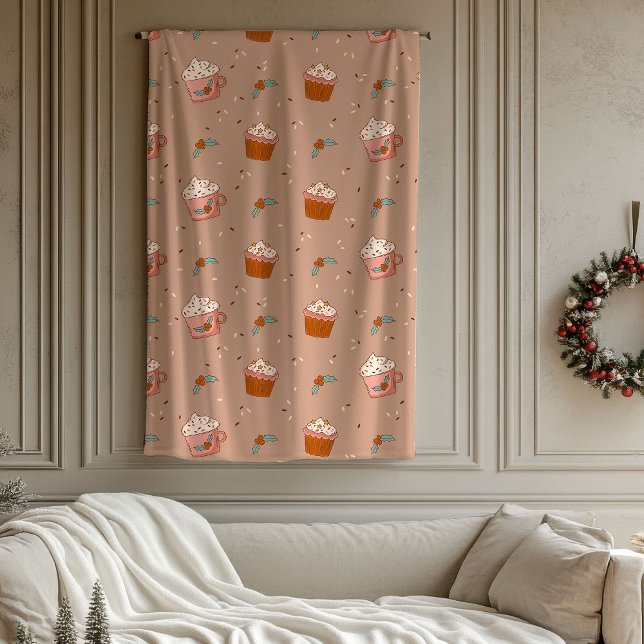 Pastel Retro Blanket Groovy Christmas Home Touch Fleecedecke (Pastel Retro Blanket Groovy Christmas Home Touch)