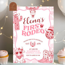 Pastel Retro First Rodeo Birthday party