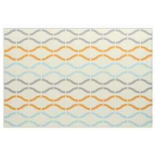 Pastel Retro Funky Geometric Muster Stoff