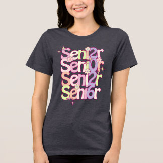 Pastel Retro Senior Year Abschluss Geschenk Shirt